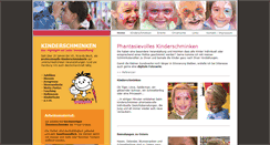 Desktop Screenshot of gesichtsbemalungen.de